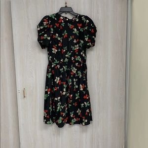 Lovely Ralph Lauren black floral cap sleeve dress